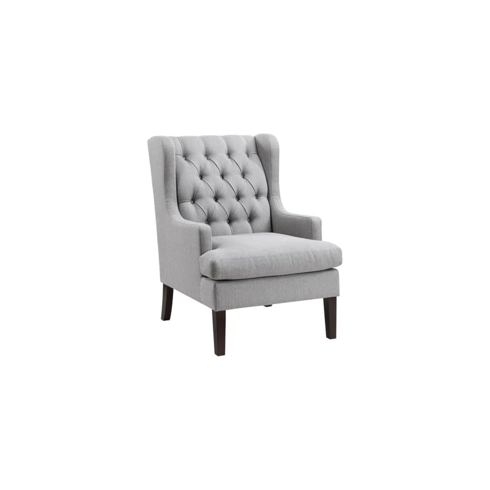 Lexicon Quent Textured Accent Chair in Gray