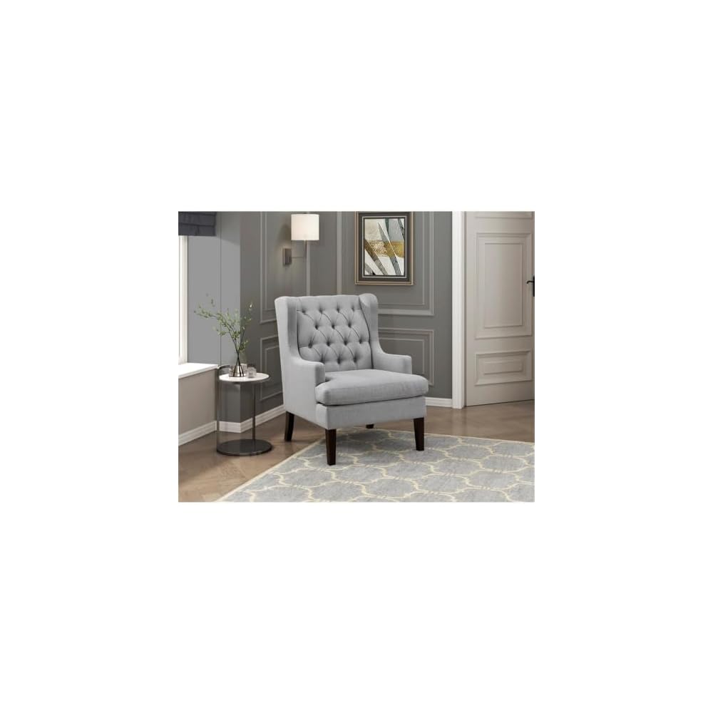 Lexicon Quent Textured Accent Chair in Gray