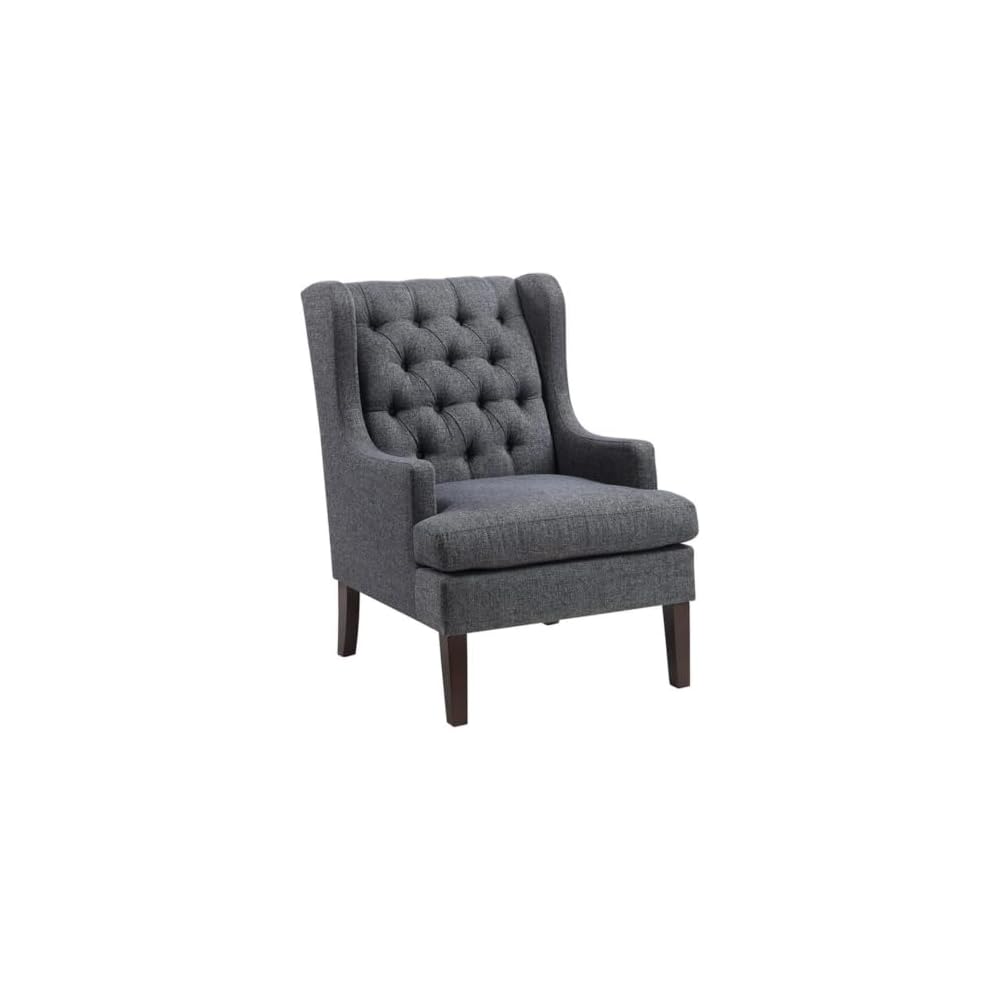 Lexicon Quent Textured Accent Chair in Gray