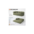 79" Convertible Sleeper Sofa Bed,5-in-1 Boneless Couch for Living Room