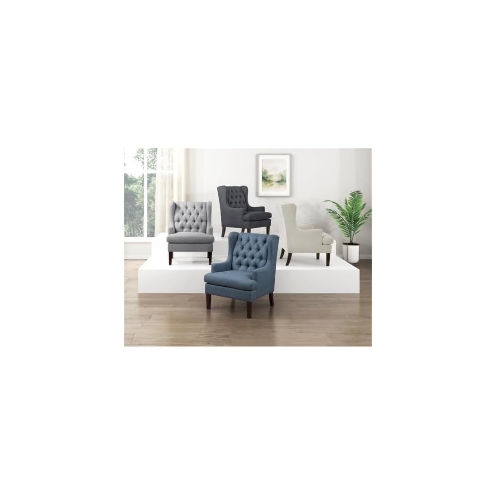 Lexicon Quent Textured Accent Chair in Gray