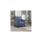 Lexicon Chair, Living Room Chair Accent Chair, Single Sofa Chair, Textured Fabric Upholstered Armchair Comfy Chair for Bedroom/Waiting Room/Office/Apartment, Chocolate