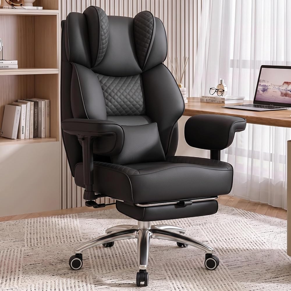 Big and Tall Office Chair, Heavy Duty Wide Ergonomic Desk Chair